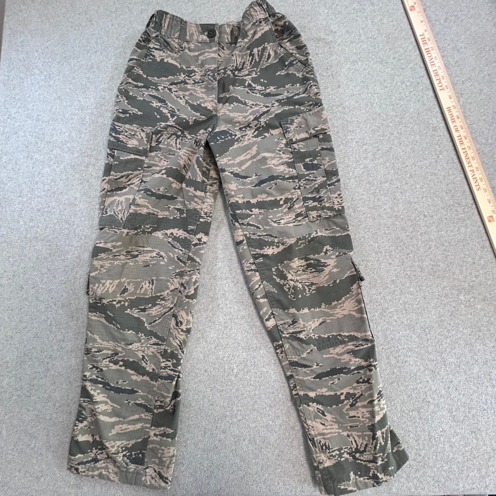 Military Surplus Cargo Pants Mens 26 Digital Tiger Stripe Camo Green Utility
